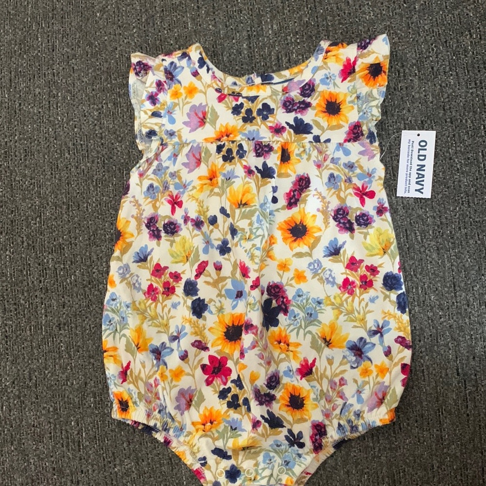 Old Navy Baby Girl Floral One Piece